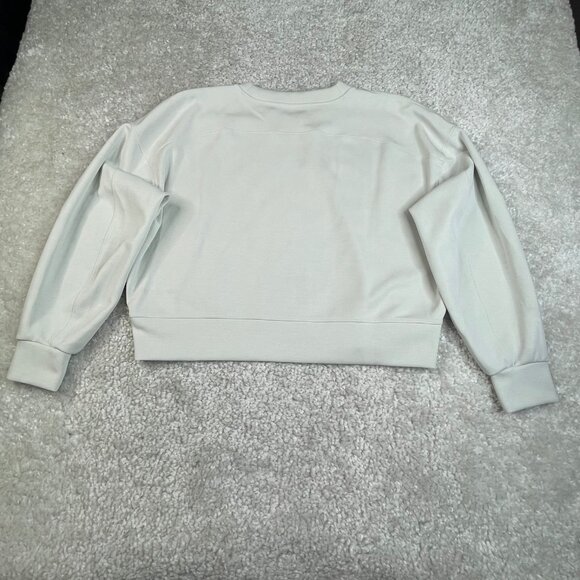 Lululemon Perfectly Oversized Crop Crew Softstreme Light Vapor Gray - Picture 3 of 9